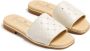 ANDANINES rhinestone-embellished quilted leather sandals White - Thumbnail 2