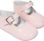 ANDANINES scalloped leather ballerina shoes Pink - Thumbnail 2