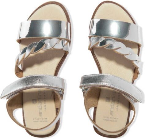 ANDANINES touch-strap open-toe sandals Silver