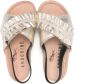 Andorine open-toe leather sandals Gold - Thumbnail 3