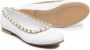 Andrea Montelpare chain-link trim ballerina shoes White - Thumbnail 2