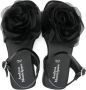 Andrea Montelpare floral-appliqué leather sandals Black - Thumbnail 3