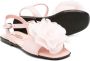 Andrea Montelpare floral-appliqué leather sandals Pink - Thumbnail 2