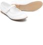 Andrea Montelpare Ghillies-brogue trim ballerina shoes White - Thumbnail 2