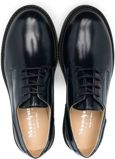 Andrea Montelpare lace-up leather loafers Blue