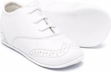 Andrea Montelpare lace-up leather shoes White
