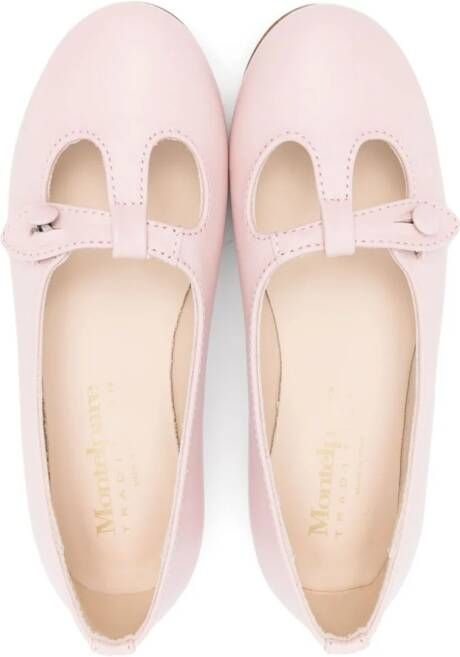 Andrea Montelpare leather ballerina shoes Pink