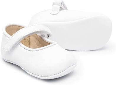 Andrea Montelpare leather ballerina shoes White