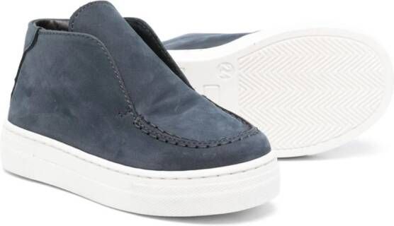 Andrea Montelpare leather slip-on sneakers Blue