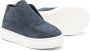 Andrea Montelpare leather slip-on sneakers Blue - Thumbnail 2
