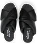 Andrea Montelpare padded-design leather sandals Black - Thumbnail 3