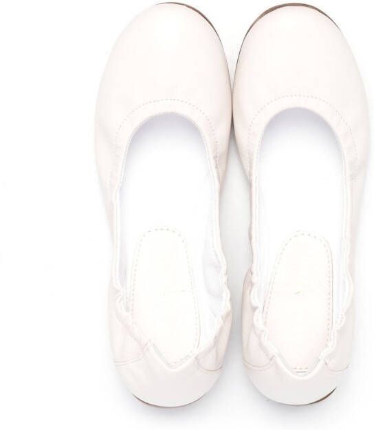 Andrea Montelpare slip-on ballerina shoes White
