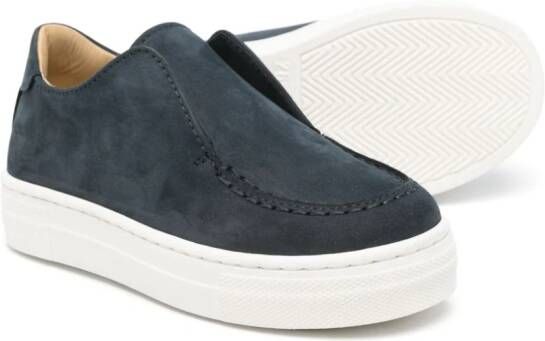 Andrea Montelpare suede slip-on sneakers Blue