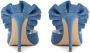 Andrea Wazen Rouches 105mm denim mules Blue - Thumbnail 3