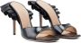 Andrea Wazen Rouches 105mm leather mules Black - Thumbnail 1