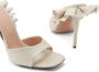 Andrea Wazen Rouches 105mm leather mules Gold - Thumbnail 4
