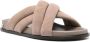 ANINE BING criss-cross suede sandals Brown - Thumbnail 2