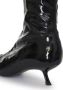 ANINE BING Hilda high-shine ankle boots Black - Thumbnail 3