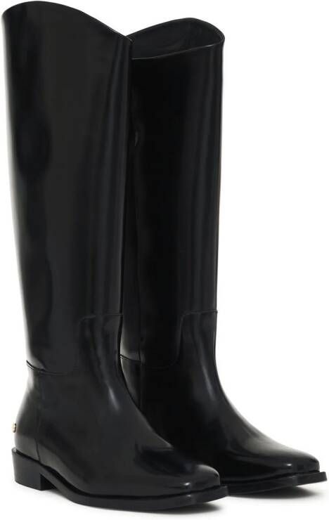 ANINE BING Kari leather riding boots Black