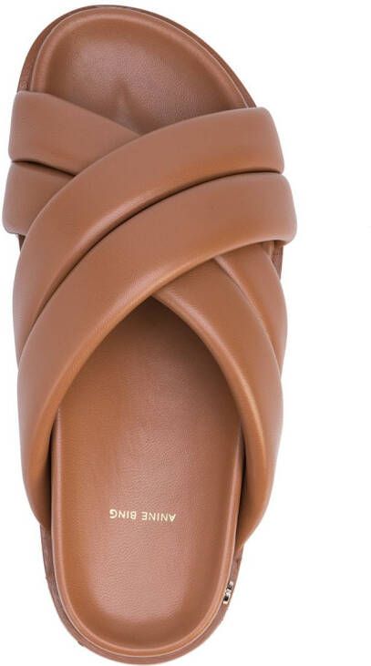 ANINE BING Lizzie sandals Brown