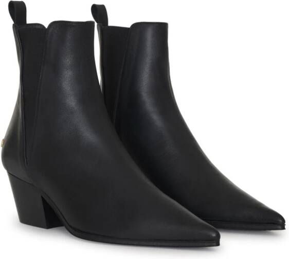 ANINE BING Sky leather ankle boots Black