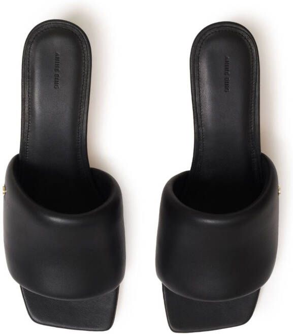 ANINE BING Skyler block-heel sandals Black