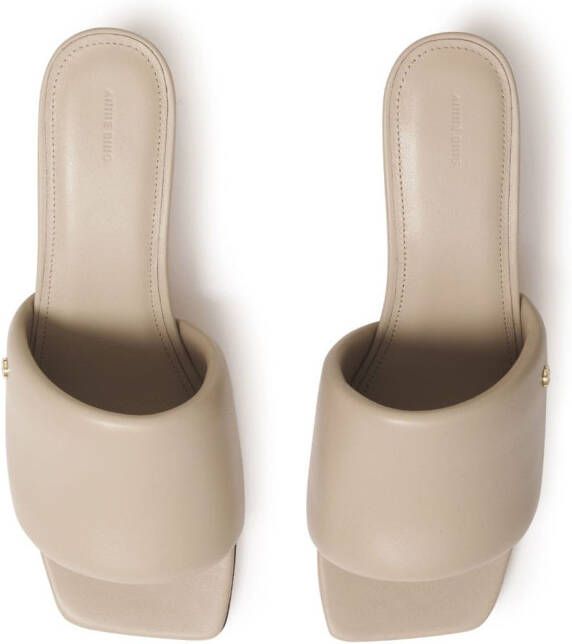 ANINE BING Skyler block-heel sandals Neutrals