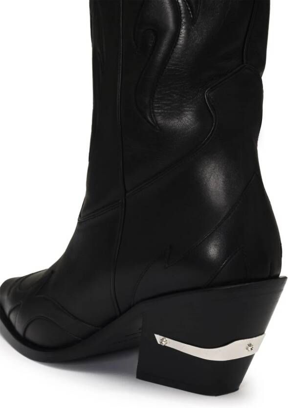 ANINE BING Tania Western boots Black