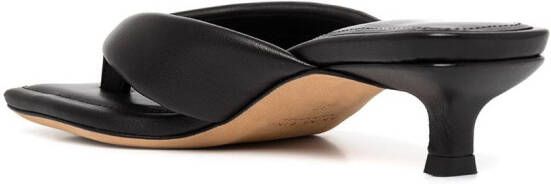 ANINE BING Viola padded sandals Black