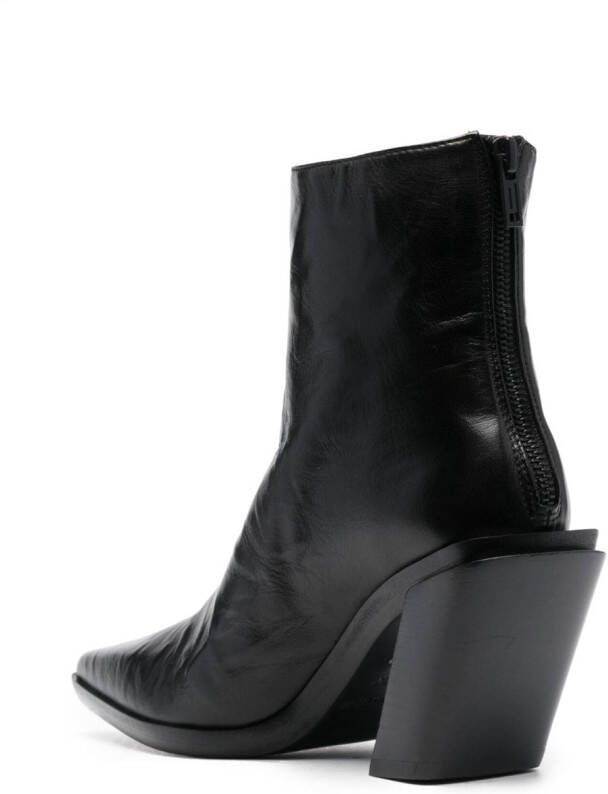 Ann Demeulemeester 35mm pointed-toe ankle boots Black