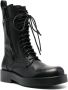 Ann Demeulemeester 40mm lace-up leather boots Black - Thumbnail 2