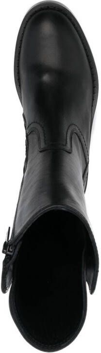 Ann Demeulemeester 50mm leather low-block boots Black