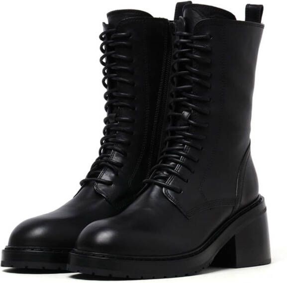 Ann Demeulemeester lace-up leather boots Black