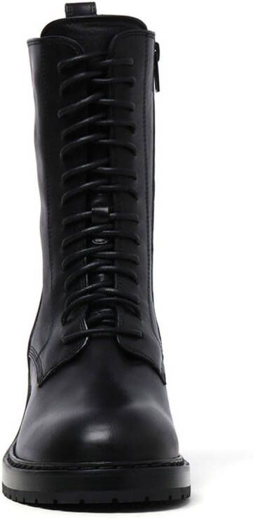 Ann Demeulemeester lace-up leather boots Black