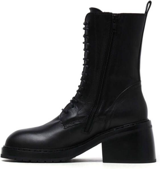 Ann Demeulemeester lace-up leather boots Black