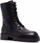 Ann Demeulemeester leather combat boots Black - Thumbnail 2