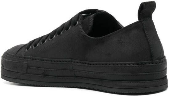 Ann Demeulemeester leather low-top sneakers Black