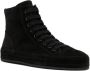 Ann Demeulemeester Raven panelled suede sneakers Black - Thumbnail 2