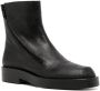 Ann Demeulemeester zip-up leather ankle boots Black - Thumbnail 2