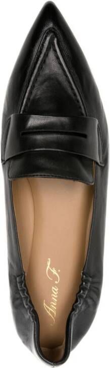Anna F. 1451 leather loafers Black