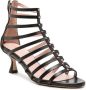 Anna F. 3745 65mm leather sandals Black - Thumbnail 2