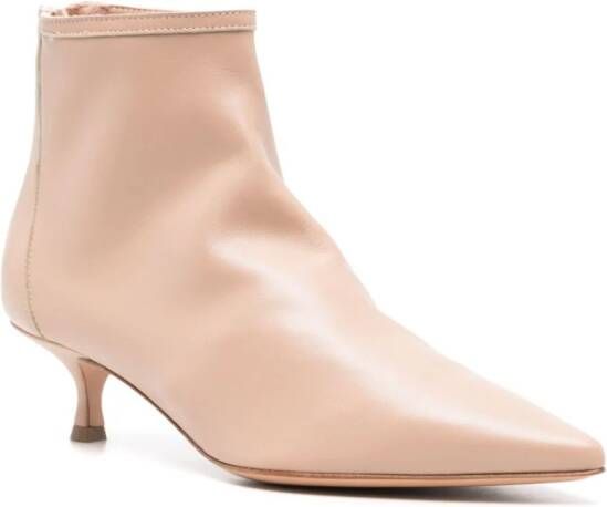 Anna F. 45mm leather ankle boots Neutrals