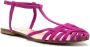 Anna F. 512 caged suede sandals Purple - Thumbnail 2