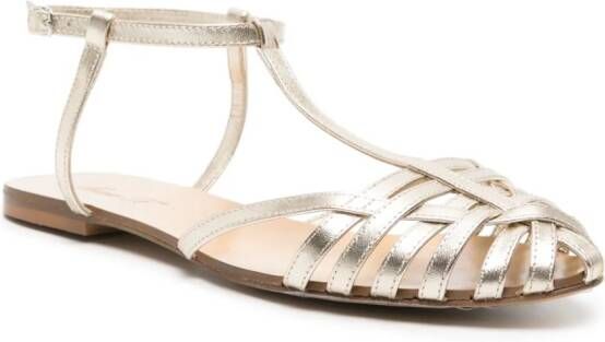 Anna F. 512 leather sandals Gold