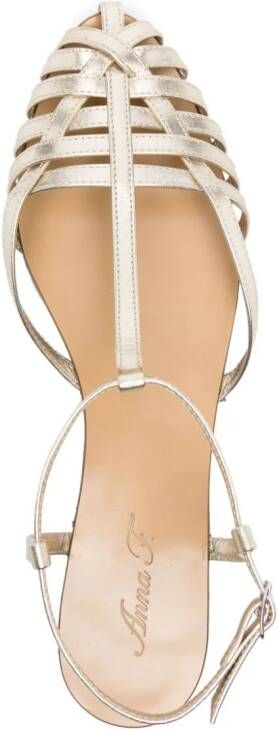 Anna F. 512 leather sandals Gold