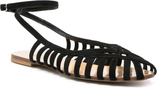 Anna F. 513 suede sandals Black