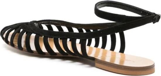 Anna F. 513 suede sandals Black