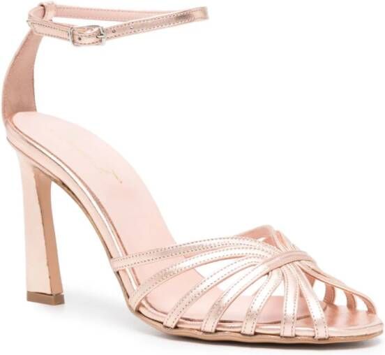 Anna F. 95mm strappy leather sandals Pink