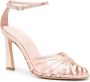 Anna F. 95mm strappy leather sandals Pink - Thumbnail 2