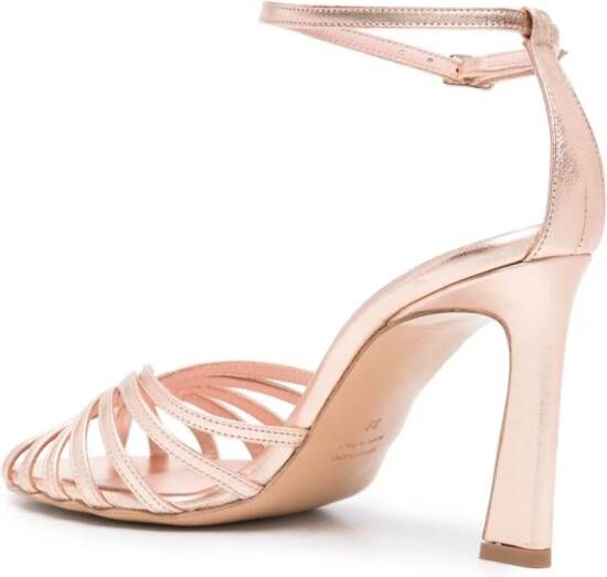 Anna F. 95mm strappy leather sandals Pink